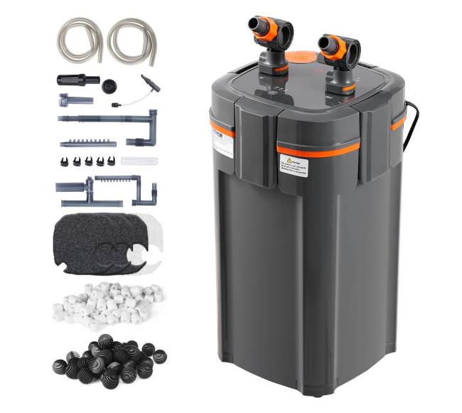 Akvariumo kanistrinis filtras su UV lempa0