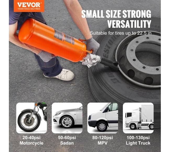 Padangų montuoklis, 8 l, 120 PSI1