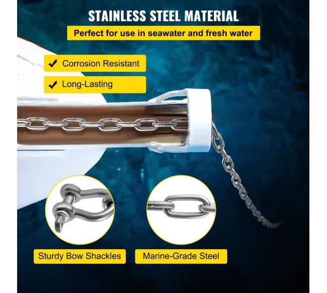 Nerūdijančio plieno inkarinė grandinė laivams3