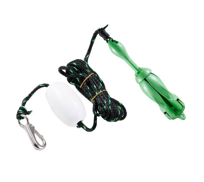 Baidarės inkaras su virve ir plūde0