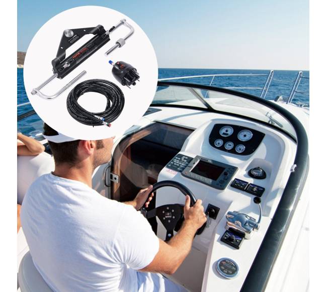 Hidraulinė išorinė vairavimo sistema 150AG valtims7