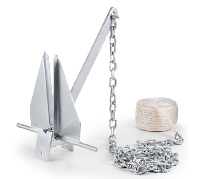 Flukų tipo inkaro komplektas su grandine ir virve8