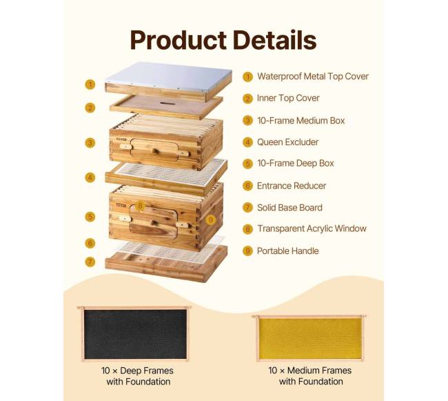 20 rėmų bičių avilys su langais1