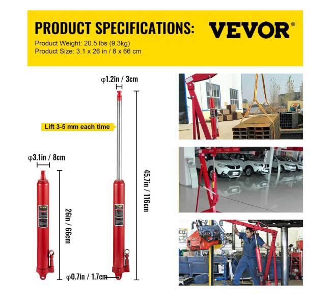 Hidraulinis ilgas domkratas 8 tonų6