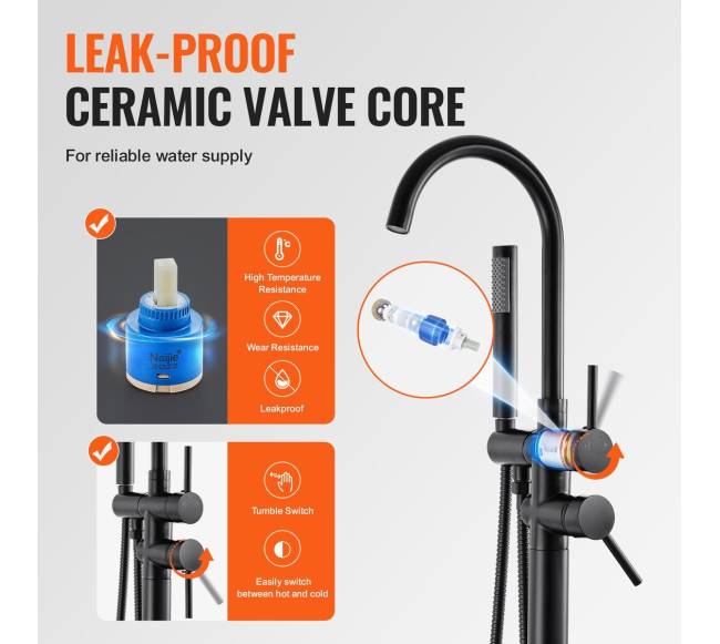 Laisvai pastatomas vonios maišytuvas grindims2