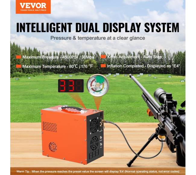 Nešiojamas pcp oro kompresorius su automatine sustabdymo funkcija1