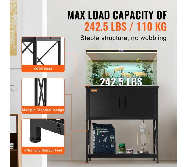 Akvariumo stovas su spintele ir elektros skydeliu2