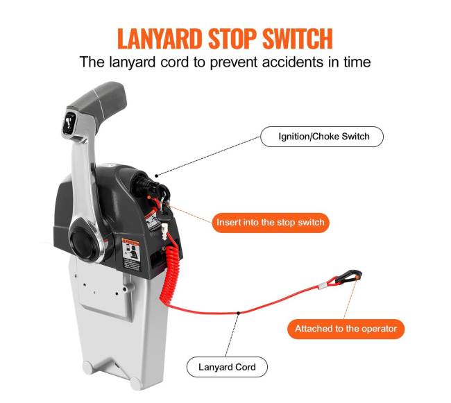 Nuotolinis valdymas varikliui Evinrude Johnson4