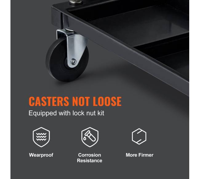 Mechaniko garažo taburetė su įrankių dėklu5