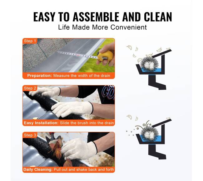 Latakų šepetys, 18 metrų ilgis, 11 cm skersmuo2