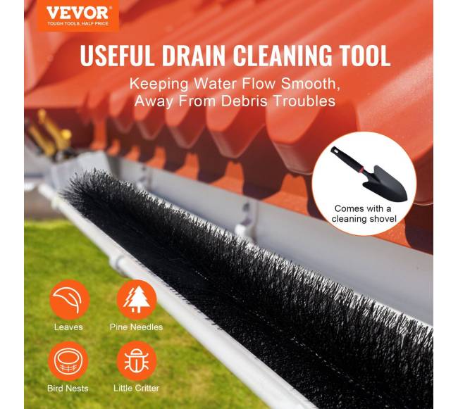 Latakų valymo šepetys 18 metrų, Ø134mm1