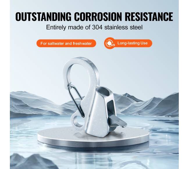 Nerūdijančio plieno inkarinis kablis su greitu atleidimu4