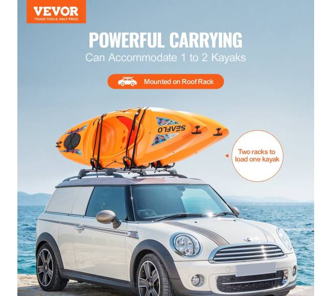 Dviguba J-formos kajakų stogo bagažinė1