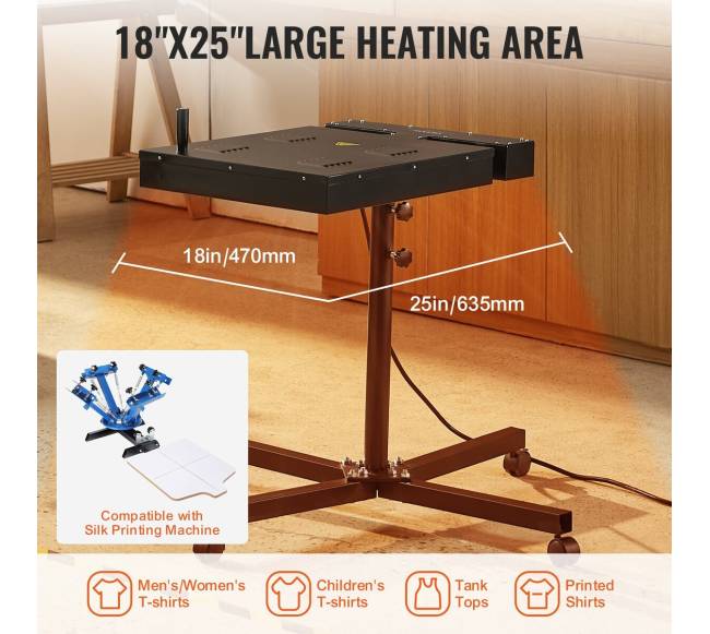 Šilkografijos džiovintuvas su temperatūros kontrole2