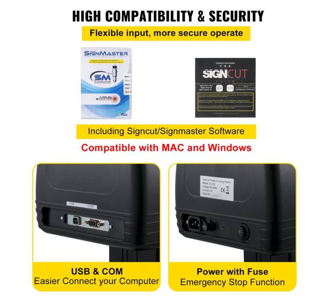 870 mm vinilų pjaustymo mašina su SignCut programine įranga4