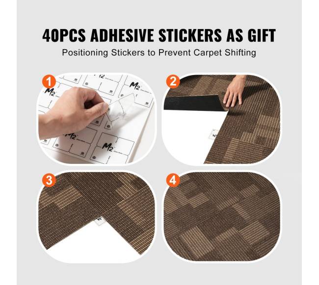 Kiliminės plytelės su paminkštinimu, 24 plytelės2