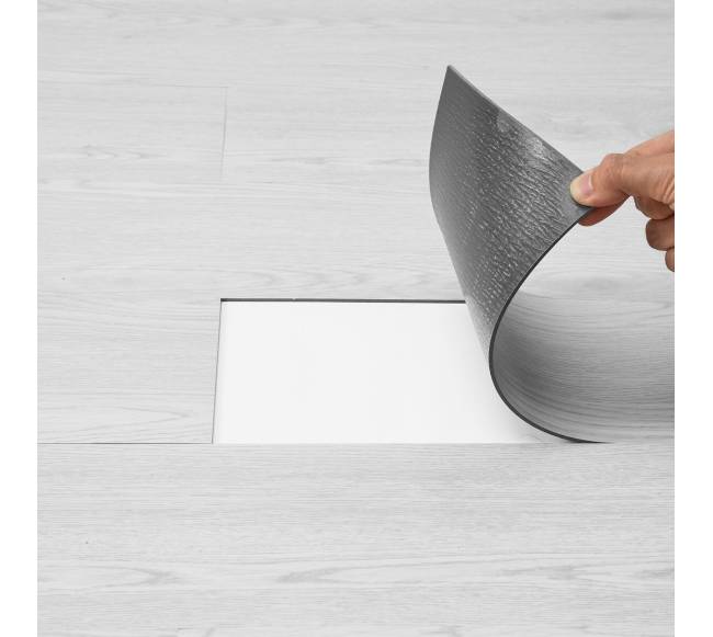 Lipnios vinilinės grindų plytelės 36 vnt 2,5 mm storio šviesiai pilkos medienos tekstūra10