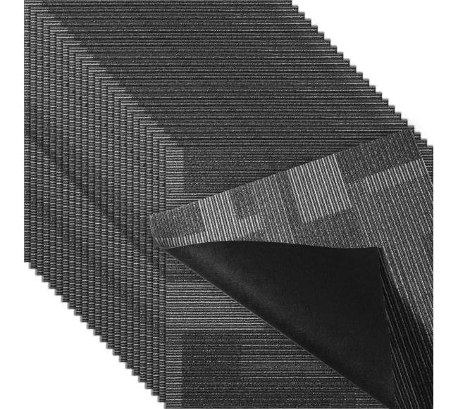 Kiliminės plytelės su paminkštinimu, 24x24 col. pilka0