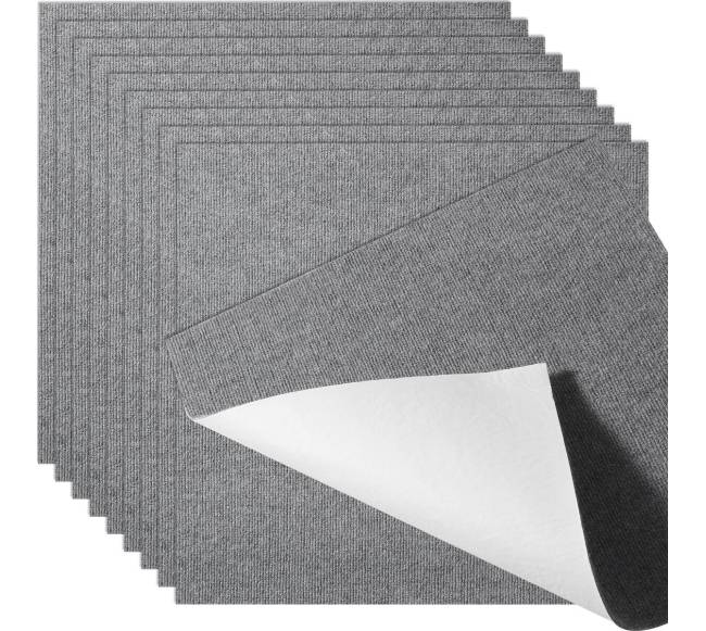 Lipnios kilimėlės plytelės, šviesiai pilkos (9 vnt.)0