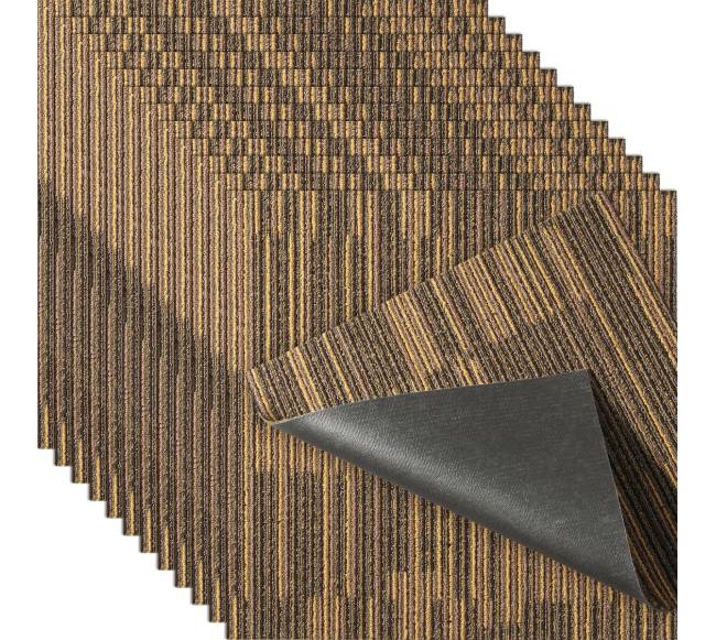 Daugkartinio naudojimo kilimėlio plytelės, 50x50 cm, rudos0