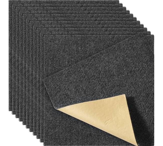 Lipnūs kiliminiai kvadratai, 30x30 cm, 12 vnt.0