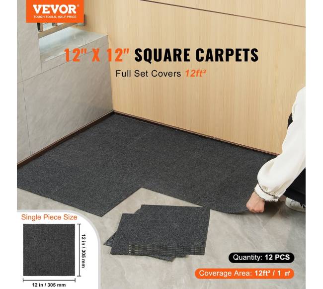 Lipnūs kiliminiai kvadratai, 30x30 cm, 12 vnt.1