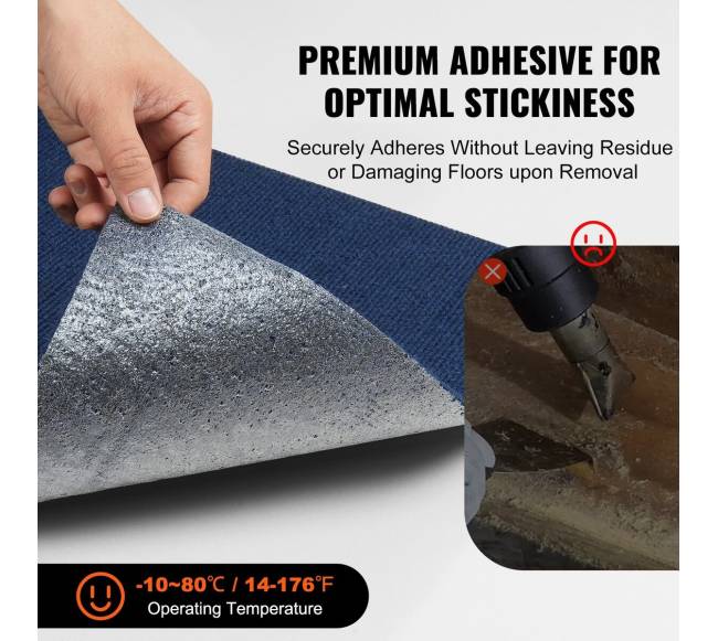 Lipni kiliminė plytelė, 61x61 cm, 15 vnt., mėlyna4