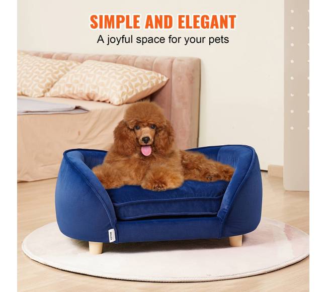 Tamsiai mėlyna augintinio sofa, 37 kg svoris6