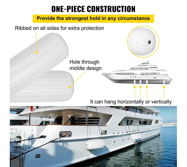 4 šoninės valties fenderys 25,4 x 71,1 cm3