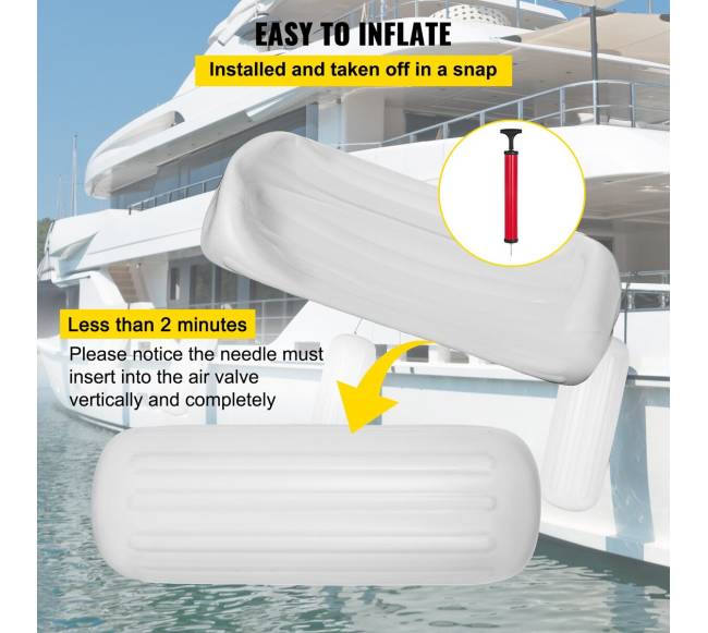 4 šoninės valties fenderys 25,4 x 71,1 cm4