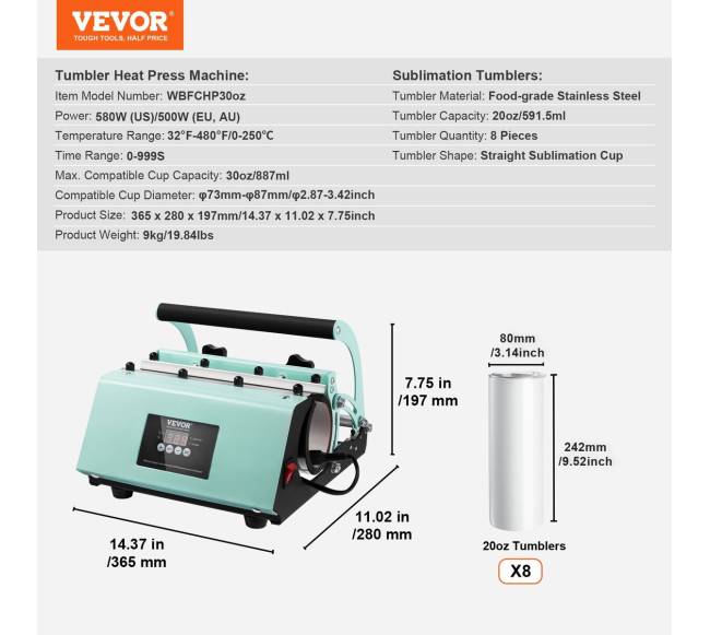 Puodelių kaitinimo presas su sublimaciniais puodeliais6