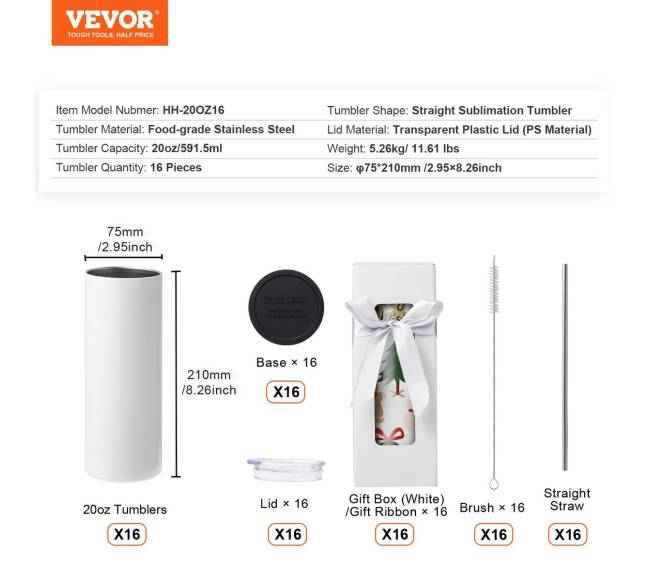 16 vnt. sublimacijos puodelių rinkinys6