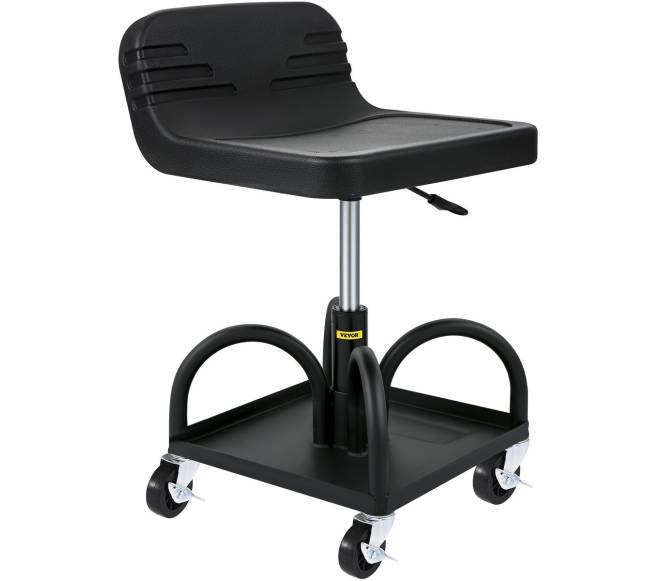 Reguliuojama garažo kėdutė su ratukais, 135 kg8