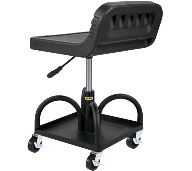 Reguliuojama garažo kėdutė su ratukais, 135 kg10
