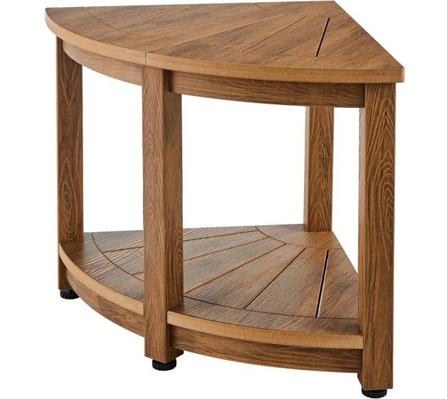 Kampinė dušo kėdė su lentyna0