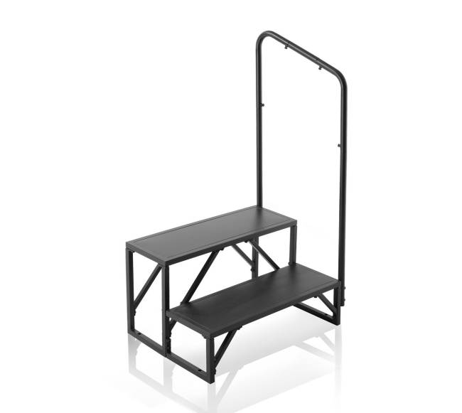 Dviejų pakopų RV laipteliai su turėklu8