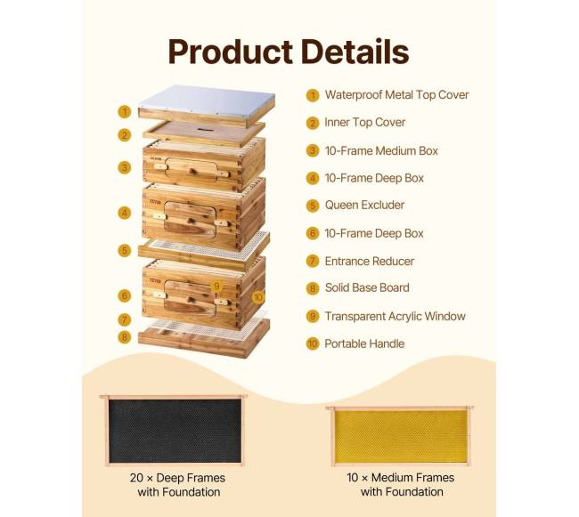 Bitininkystės rinkinys su 30 rėmelių aviliais1