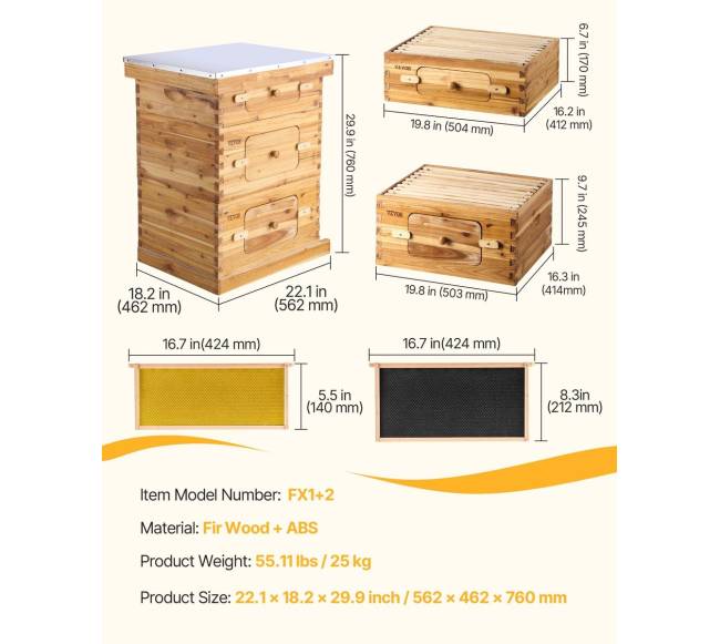 Bitininkystės rinkinys su 30 rėmelių aviliais6