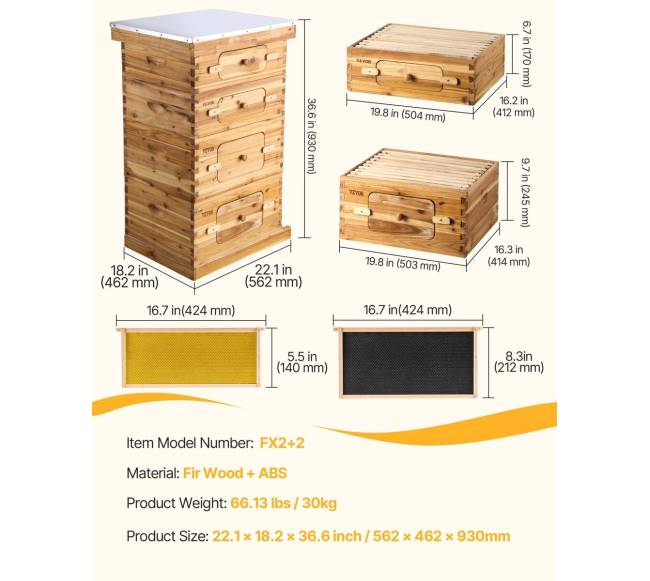 Bičių avilys 40 rėmų rinkinio pradedantiesiems6