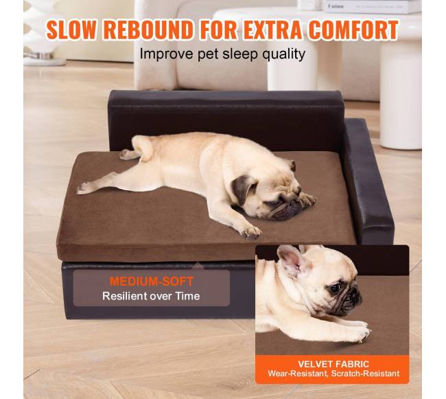 Šunų ir kačių sofa iš odos, juoda3