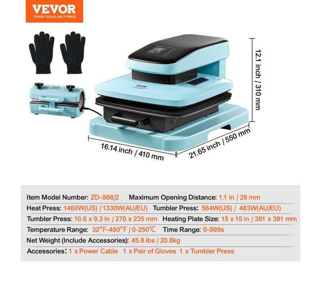 Automatinis termo presas marškinėliams ir taurelių sublimacijai6