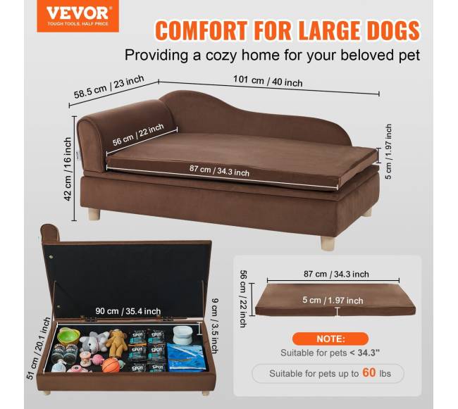 Augintinio sofa dideliems šunims ir katėms1