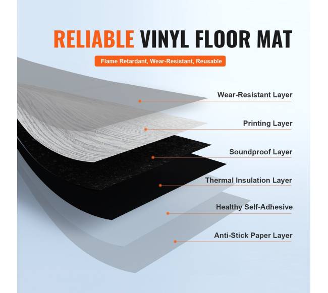 Lipnios vinilinės grindų plytelės šviesios pilkos spalvos2