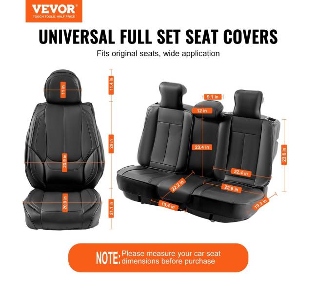 Universalios dirbtinės odos automobilio sėdynių užvalkalai1