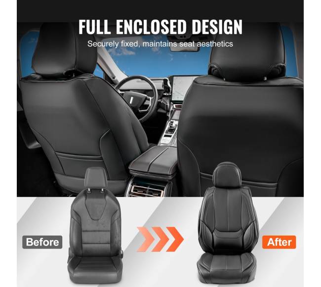 Universalios dirbtinės odos automobilio sėdynių užvalkalai2