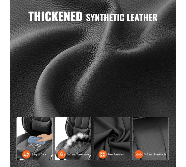 Universalios dirbtinės odos automobilio sėdynių užvalkalai3