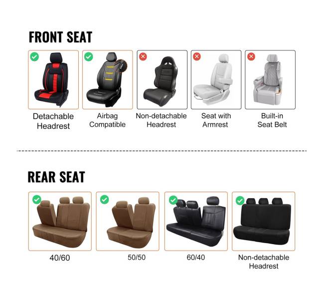 Automobilio sėdynių užvalkalai, universali 9 vnt. komplektacija5