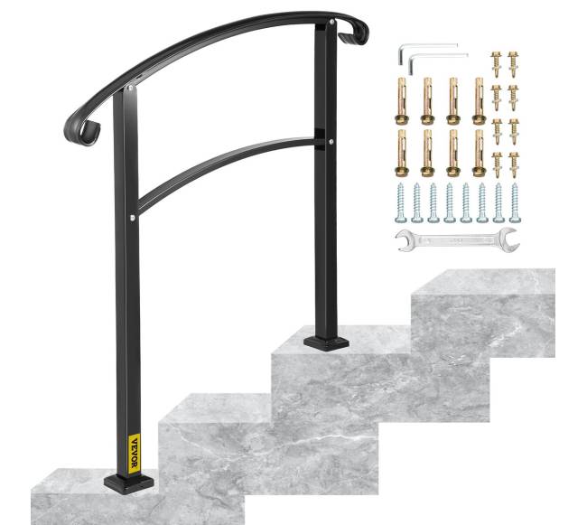 3 žingsnių laiptų turėklai iš kalto geležies0