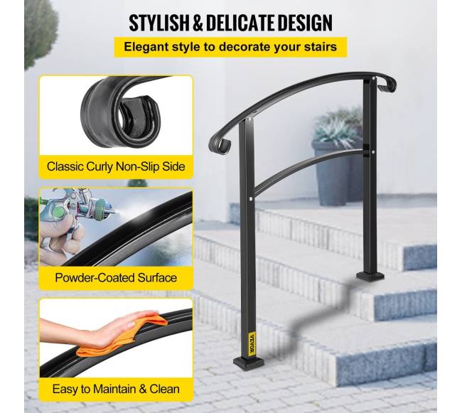 3 žingsnių laiptų turėklai iš kalto geležies5