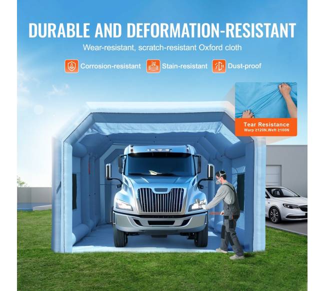 Pūtiška dažymo kabina 9 x 4.8 x 3.6 m3